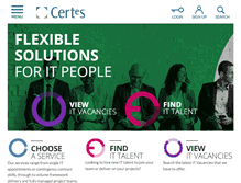 Tablet Screenshot of certes.co.uk